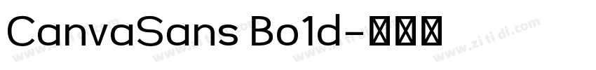 CanvaSans Bo1d字体转换